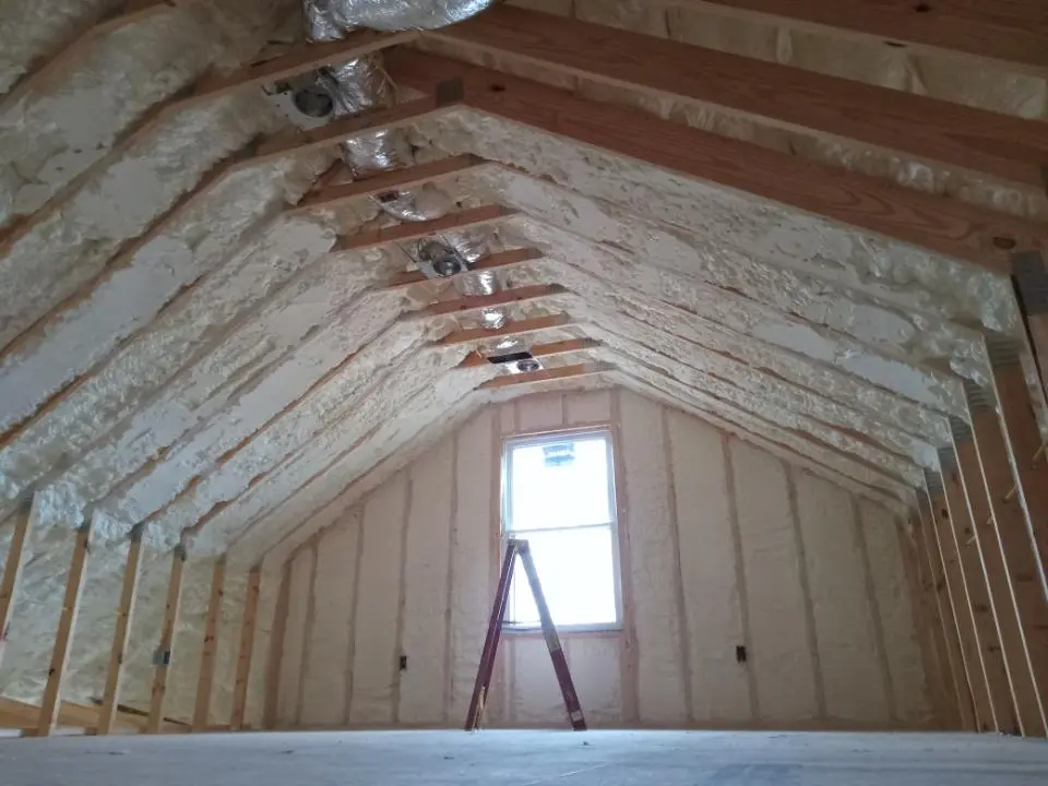 Spray foam roofing application for Crawl Space Insulation project in Kaiminani